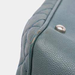 Chanel Blue Medium Quilted Caviar Urban Companion Tote Bag