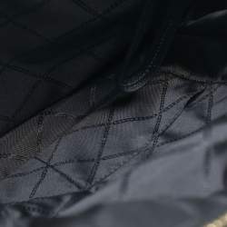 Pre Owned Chanel Black Quilted Caviar Leather Small CC Filigree Vanity Case Bag