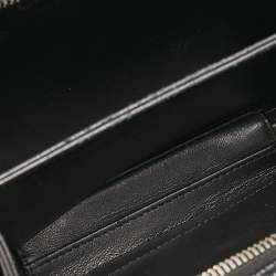 Pre Owned Chanel Black Quilted Caviar Leather Small CC Filigree Vanity Case Bag