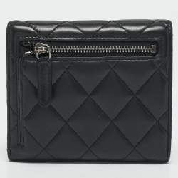 Chanel Black Quilted Leather Reissue Compact Wallet