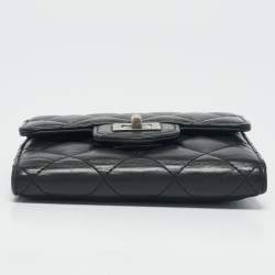 Chanel Black Quilted Leather Reissue Compact Wallet