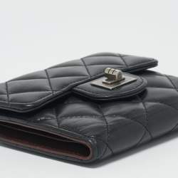 Chanel Black Quilted Leather Reissue Compact Wallet