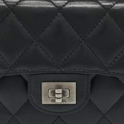 Chanel Black Quilted Leather Reissue Compact Wallet