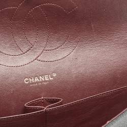 Pre Owned Chanel Black Quilted Caviar Leather Jumbo Classic Double Flap Bag