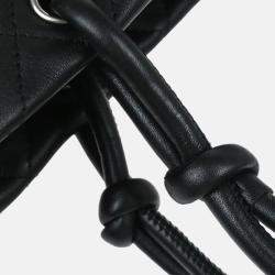 Pre Owned Chanel Black Leather Cambon Ligne Tote Bag