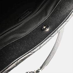 Pre Owned Chanel Black Caviar Leather Timeless Soft Chain Tote Bag