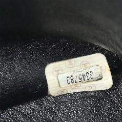 Pre Owned Chanel Black Canvas Maxi Classic Flap Shoulder Bag