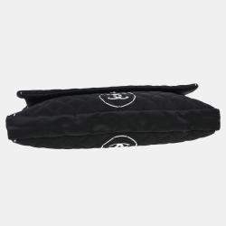 Pre Owned Chanel Black Satin Shoulder Bag