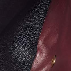 Pre Owned Chanel Black Quilted Caviar Leather Maxi Classic Double Flap Bag