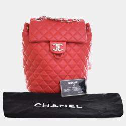 Chanel Red Lambskin Urban Spirit Small Backpack