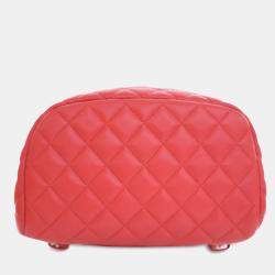 Chanel Red Lambskin Urban Spirit Small Backpack