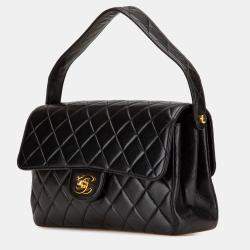 Chanel Black Quilted Lambskin Double Sided Flap Bag