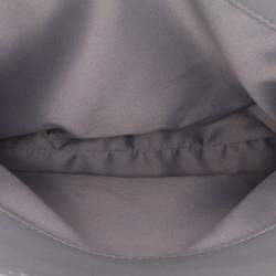 Pre Owned Chanel Grey Quilted Lambskin x3 Accordion  Bag