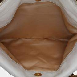 Chanel White Calfskin Rodeo Drive Hobo Bag