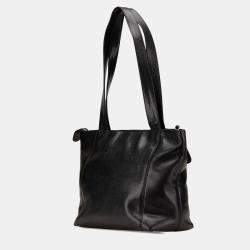 Pre Owned Chanel Black CC Caviar Tote Bag