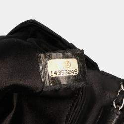 Chanel Black Quilted Lambskin Butterfly Clutch With Chain
