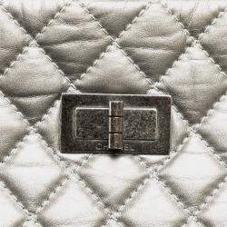 Chanel Silver Reissue 2.55 Quilted Aged Calfskin Tote Bag