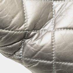 Chanel Silver Reissue 2.55 Quilted Aged Calfskin Tote Bag