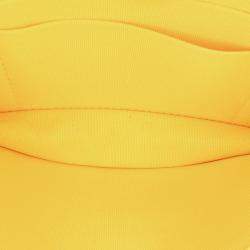 Chanel Yellow Quilted Lambskin Candy Chain Clutch with Chain