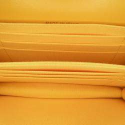 Chanel Yellow Quilted Lambskin Candy Chain Clutch with Chain