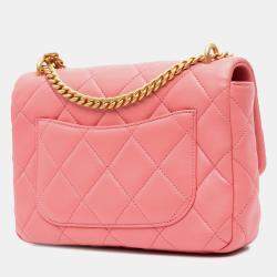 Chanel Pink Small Lambskin Pending CC Flap