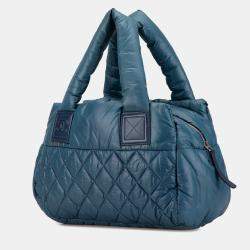 Chanel Blue Small Nylon Coco Cocoon Handbag