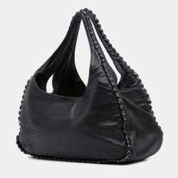 Chanel Black Calfskin Chain Around Hobo