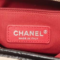 Chanel Beige/Black Quilted Aged Leather Medium Gabrielle Hobo