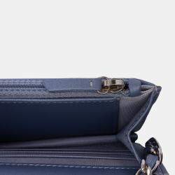 Chanel Purple Studded Lambskin Camellia Wallet On Chain