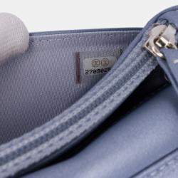 Chanel Purple Studded Lambskin Camellia Wallet On Chain