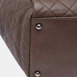 Chanel Brown Large Quilted Calfskin Istanbul Accordion Flap