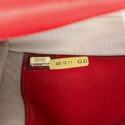 Chanel Red CC Calfskin Wallet On Chain