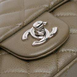 Chanel Brown Mini Rectangular Classic Caviar Single Flap