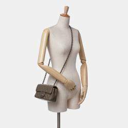 Chanel Brown Mini Rectangular Classic Caviar Single Flap