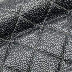 Pre Owned Chanel Black Jumbo Quilted Caviar Single Flap