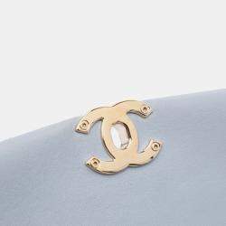Pre Owned Chanel Grey Mini Calfskin Chain Around Flap