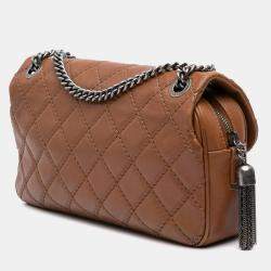 Chanel Brown Paris Edinburgh Medium Calfskin Coco Sporran Flap