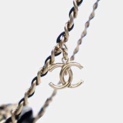 Chanel Black Lambskin Tech Me Out Clutch With Chain