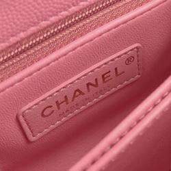 Chanel Pink Extra Mini Caviar and Lizard Embossed Coco Top Handle Bag