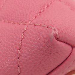 Chanel Pink Extra Mini Caviar and Lizard Embossed Coco Top Handle Bag