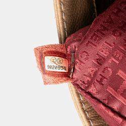 Chanel Brown Choco Bar Caviar Button Handbag