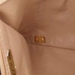 Chanel Gold Metallic Goatskin Luxe Ligne Tote