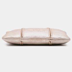 Chanel Gold Metallic Goatskin Luxe Ligne Tote