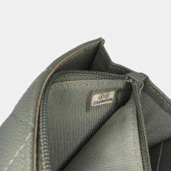 Quilted Caviar Square Wallet on Chain