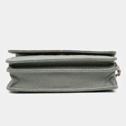 Quilted Caviar Square Wallet on Chain