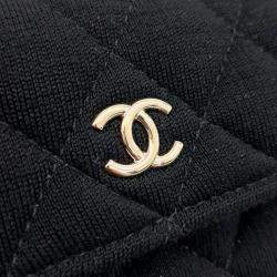 Chanel Black Fabric mini chain crossbody bag