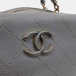 Chanel Grey Leather tote bag