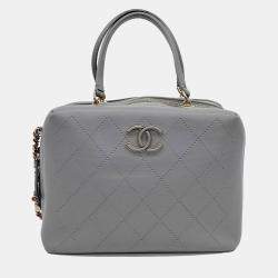 Chanel Grey Leather tote bag