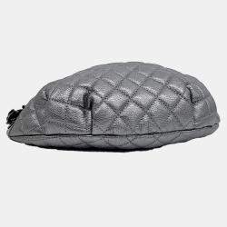 Chanel Grey Leather Hip Sack bag