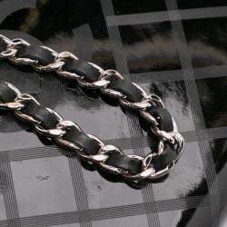 Chanel CC Patent Diamond Wallet On Chain